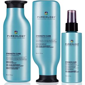 Pureology Strength Cure Shampoo 266ml, Conditioner 266ml & Miracle Fil