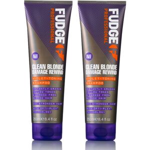 Fudge Clean Blonde Damage Rewind Purple Violet Toning & Repair Shampoo Fudge Clean Blonde Damage Rewind Purple Violet Toning & Repair Shampoo