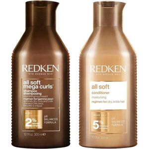 Redken All Soft Mega Curl Shampoo 300ml & All Soft Conditioner 300ml Redken All Soft Mega Curl Shampoo 300ml & All Soft Conditioner 300ml
