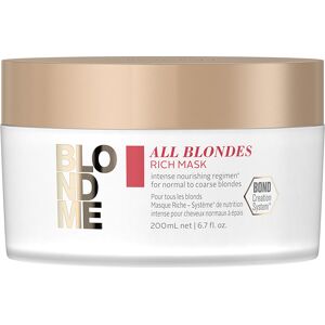 Schwarzkopf Blondme All Blondes Rich Mask - 200 ml Schwarzkopf Blondme All Blondes Rich Mask - 200 ml