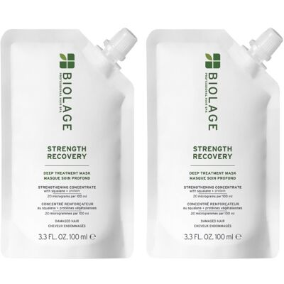 Biolage Strength Recovery Deep Treatment Pack 100ml Double Biolage Strength Recovery Deep Treatment Pack 100ml Double