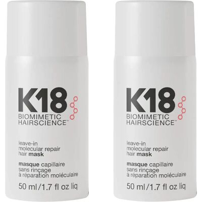 K18 Leave-In Molecular Repair Hair Mask 50ml Double K18 Leave-In Molecular Repair Hair Mask 50ml Double
