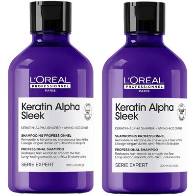 L'Oreal Professionnel L'Oréal Professionnel Keratin Alpha Sleek Shampoo- 2 week* Anti-frizz L'Oreal Professionnel L'Oréal Professionnel Keratin Alpha Sleek Shampoo- 2 week* Anti-frizz