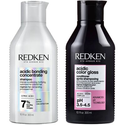 Redken Acidic Bonding Concentrate Shampoo 300ml & Acidic Color Gloss C Redken Acidic Bonding Concentrate Shampoo 300ml & Acidic Color Gloss C