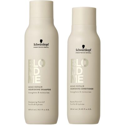 Schwarzkopf BlondMe Bond Repair Nourishing Shampoo 300ml & Bond Repair Schwarzkopf BlondMe Bond Repair Nourishing Shampoo 300ml & Bond Repair