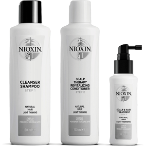 Nioxin 3-Part System Kit 1 for Natural Hair with Light Thinning