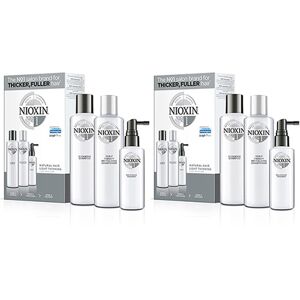 Nioxin 3-Part System Kit 1 for Natural Hair with Light Thinning Double