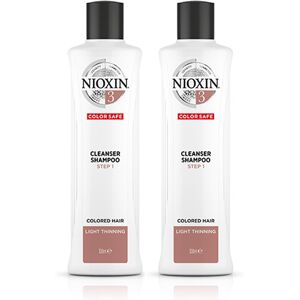 Nioxin System 3 Cleanser Shampoo for Coloured Hair with Light Thinning