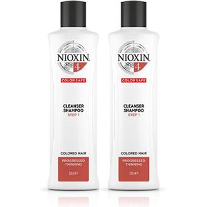 Nioxin System 4 Cleanser Shampoo for Colored Hair with Progressed Thin