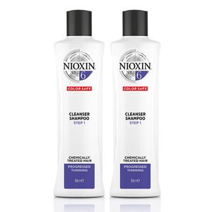 Nioxin System 6 Cleanser Shampoo for Chemically Treated Hair with Prog
