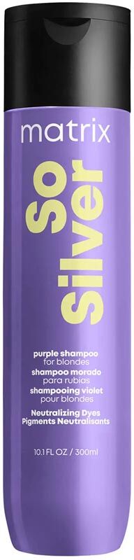 Matrix Total Results So Silver Purple Shampoo for Toning Blondes, Grey