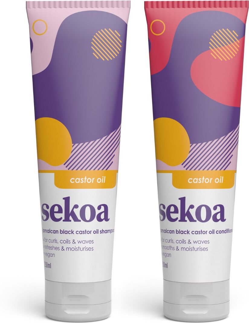 Sekoa Jamaican Black Castor Oil Shampoo 250ml and Conditioner 250ml Du