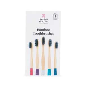 Care+ Spotlight Oral Care Bamboo Toothbrush 5 Pack