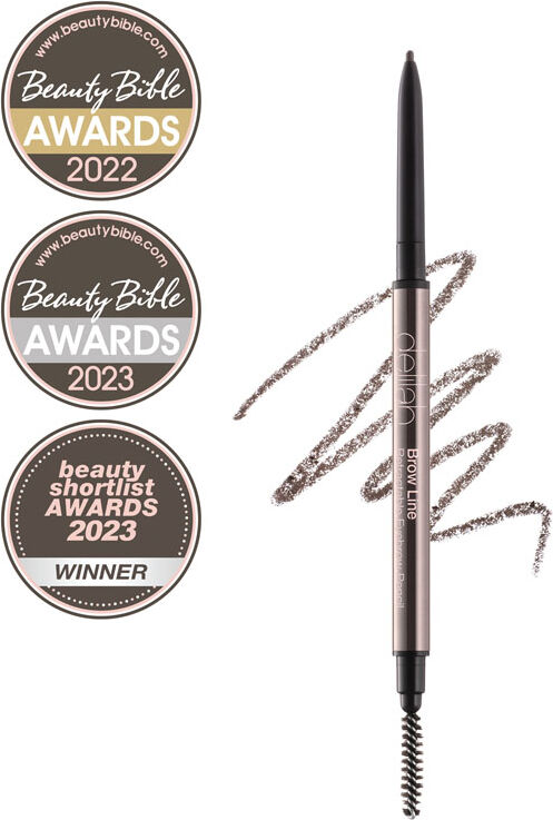 delilah Cosmetics Brow Line Retractable Pencil with Brush - Sable