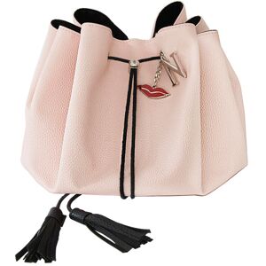 Donna May London Vegan Lay-Flat Drawstring Makeup Bag - Blush Pink