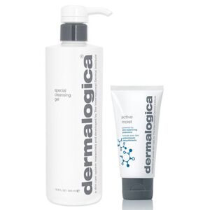 Dermalogica Special Cleansing Gel 500ml & Active Moist 100ml Duo