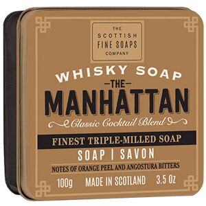 Scottish Fine Soaps - Whisky Cocktail Manhattan Soap in a Tin 100g