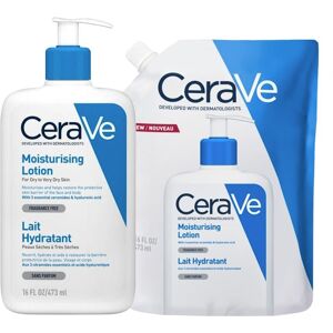CeraVe DUO Moisturising Lotion 473ml & Moistursing Lotion Refill 473ml CeraVe DUO Moisturising Lotion 473ml & Moistursing Lotion Refill 473ml