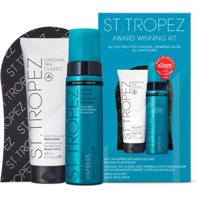 St Tropez Self Tan Kit - Award Winning, Express Bronzing Mousse, Gradual Tan, Firming St Tropez Self Tan Kit - Award Winning, Express Bronzing Mousse, Gradual Tan, Firming