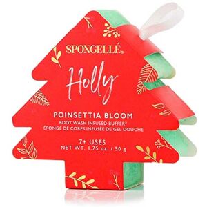 Spongelle Holiday Collection Body Wash Infused Buffer - Poinsettia Blo