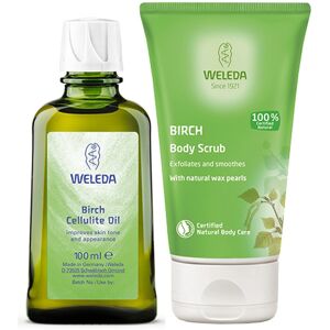 Weleda Birch Body Scrub 150ml & Birch Cellulite Oil 100ml Duo