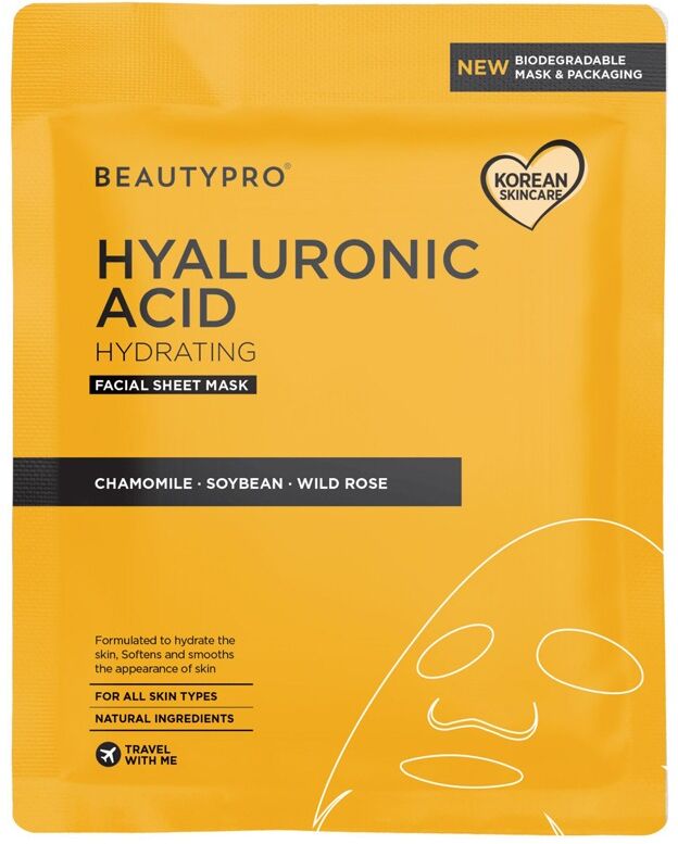 BEAUTYPRO HYALURONIC Hydrating Face Sheet Mask 22ml
