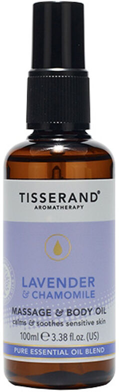 Tisserand Aromatherapy Lavender & Chamomile Massage and Body Oil 100ml