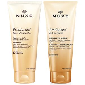 NUXE Prodigieux Shower Oil 200ml & Body Lotion 200ml Duo