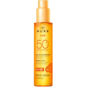 NUXE Tanning Sun Oil SPF50 High Protection Face & Body 150ml