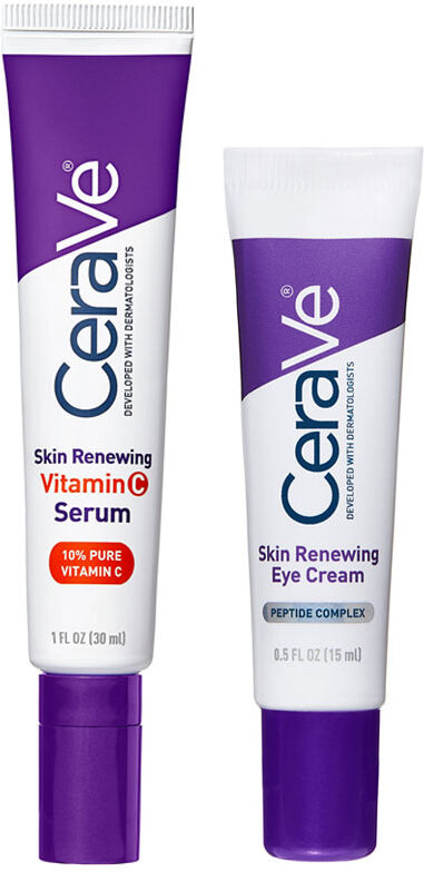 CeraVe Renewing 10% Pure Vitamin C Serum 30ml & Skin Renewing Eye Crea