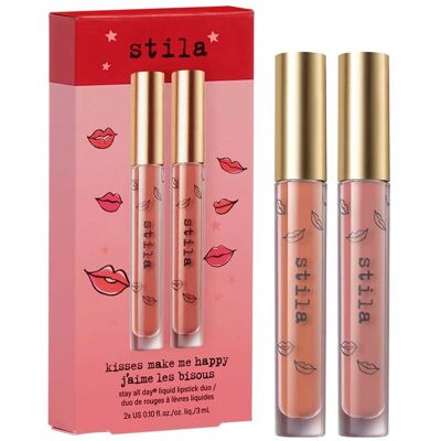 Stila Kisses Make Me Happy Stay All Day® Liquid Lipstick Duo Stila Kisses Make Me Happy Stay All Day® Liquid Lipstick Duo