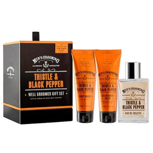 Scottish Fine Soaps Thistle & Black Pepper Men's Well Groomed Gift Set