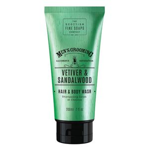 Scottish Fine Soaps Men's Grooming Vetiver & Sandalwood Hair & Body Wa