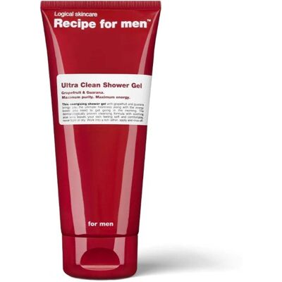 Recipe for Men Ultra Clean Shower Gel 200ml Recipe for Men Ultra Clean Shower Gel 200ml