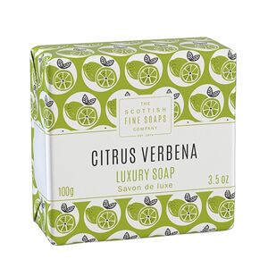 Scottish Fine Soaps Citrus Verbena Luxury Wrapped Soap Bar 100g