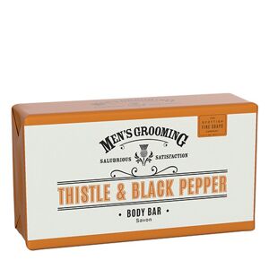 Scottish Fine Soaps Men's Grooming Thistle & Black Pepper Soap Bar Wra