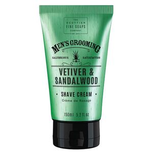 Scottish Fine Soaps Men's Grooming Vetiver & Sandalwood Shave Cream 15