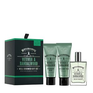 Scottish Fine Soaps Vetiver & Sandalwood Well Groomed Gift Set