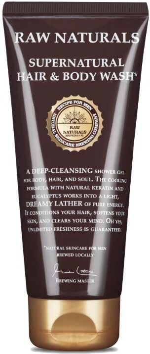 Raw Naturals 3 in 1 Supernatural Hair & Body Wash 200ml