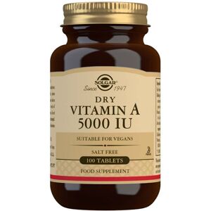 Solgar Dry Vitamin A 5000 IU (1502mcg) 100 Tablets