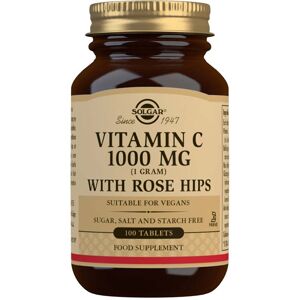 Solgar Vitamin C 1000mg with Rose Hips 100 Tablets