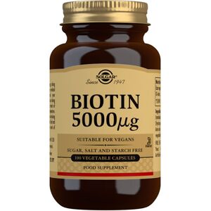 Solgar Biotin 5000 µg Vegetable Capsules - Pack of 100