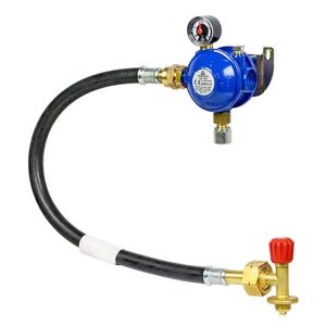 Cavagna Marine 30mbar Bulkhead Gas Regulator Kit with Gauge -Campingaz