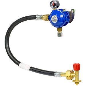 Cavagna Marine 30mbar Bulkhead Gas Regulator Kit with Gauge -Campingaz