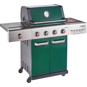 Outback Jupiter Green 4 Burner Hybrid BBQ