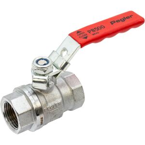 Pegler PB500 3/4 BSP F x F Full Bore Ball Valve – Red Lever Handle Pegler PB500 3/4 BSP F x F Full Bore Ball Valve – Red Lever Handle