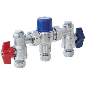 Pegler PEG402UA 22mm Thermostatic Mixing Valve TMV2/3 - with Valves Pegler PEG402UA 22mm Thermostatic Mixing Valve TMV2/3 - with Valves