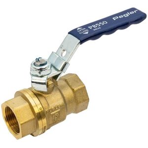 Pegler PB550PT 3/4 BSP F x F Full Bore Ball Valve – Blue Lever Handle Pegler PB550PT 3/4 BSP F x F Full Bore Ball Valve – Blue Lever Handle