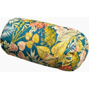 Harbour Lifestyle Acrisol Bouquet Petrol Large Round Bolster Floor Cushion - 72cm x 35cm