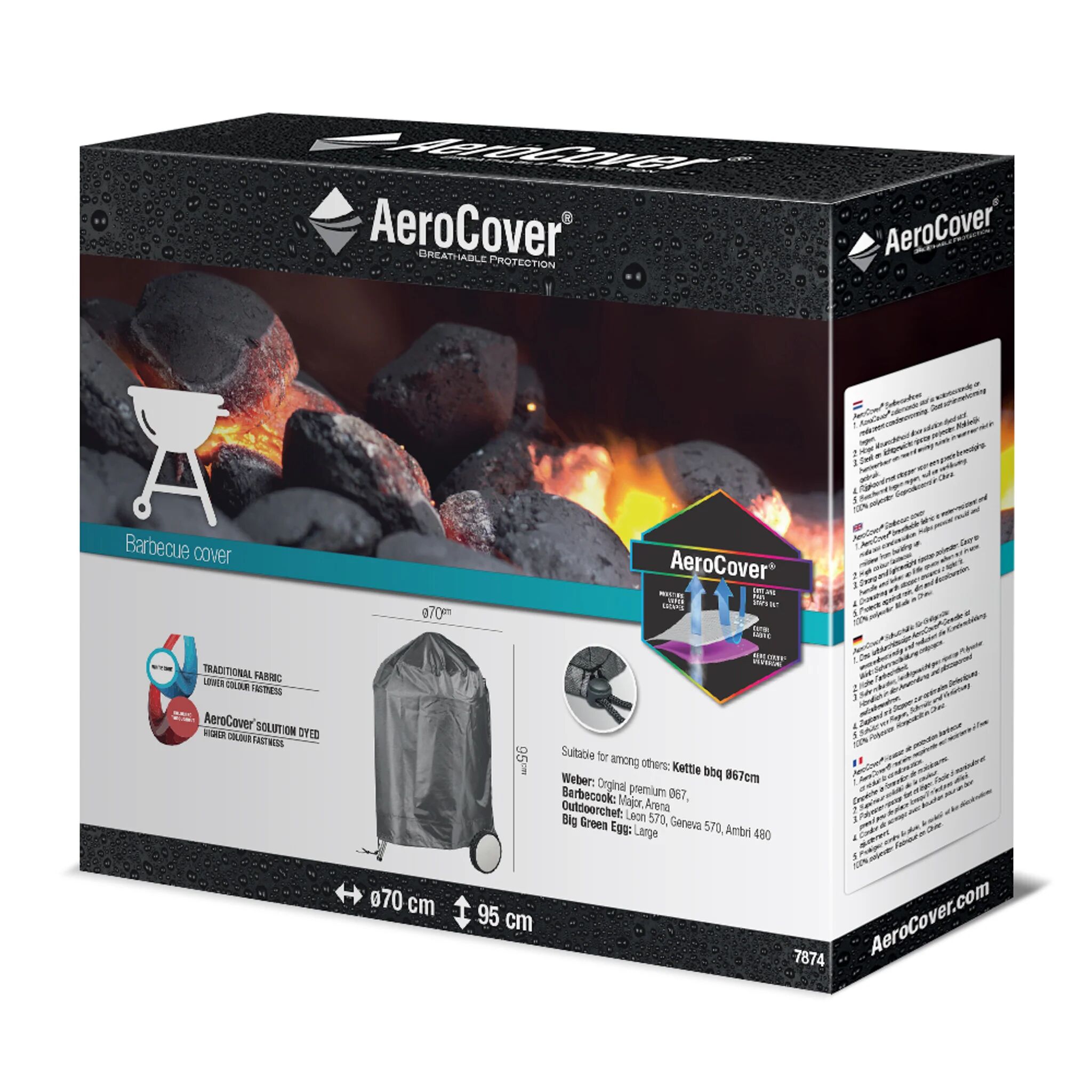 AeroCover - Barbecue Kettle Round Cover 70 x 95cm high